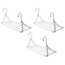 3X Estante de Secado de Ropa Multifuncional, Percha de Secado de Ropa de Acero Inoxidable para Colgar Ropa, Toallas, Calcetines