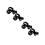 4Pcs Multi-Use Black Plastic Stroller and Cart 5