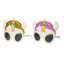 2pcs unicorn cartoon glasses for use