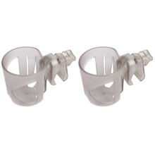 2Pcs Transparent ABS Stroller Cup Holder Universal Bike Drinks Rack