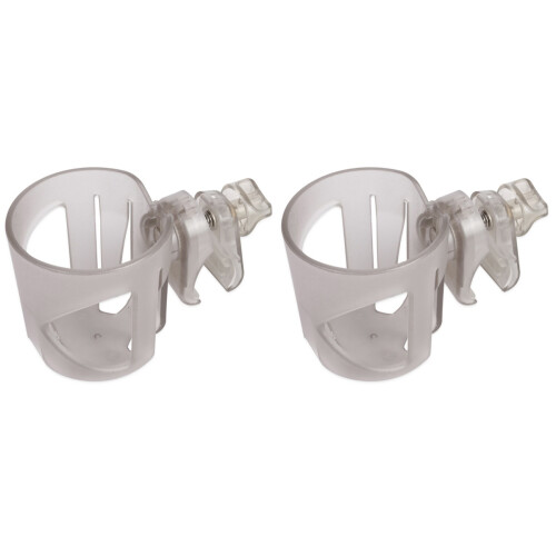 2Pcs Transparent ABS Stroller Cup Holder Universal Bike Drinks Rack