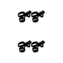 4Pcs Multi-Use Black Plastic Stroller and Cart