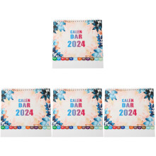 4Pcs Daily Use Multi Paper Desktop Calendar Decorative Office Tabletop