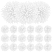 100Pcs Pe Flower Aromatherapy Diffuser White for Indoor and Car Use