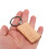 200 Blank Wooden Keychain Rectangular Engraving Key ID Can Be Engraved DIY 6