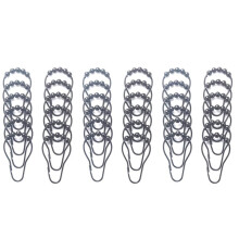 Shower Curtain Hooks Rings Metal Shower Curtain Hooks Rings for Bathroom Shower Rods Curtains Set of 36 Black