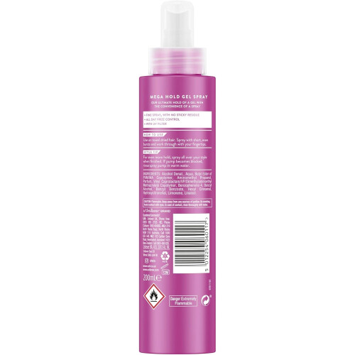 VO5 VO5 Mega Hold Gel Spray 200ml 2