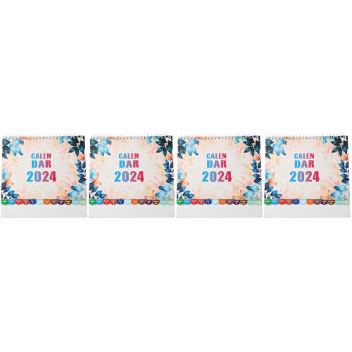 4Pcs Daily Use Multi Paper Desktop Calendar Decorative Office Tabletop 2