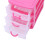 4X  Translucent Drawer Type Plastic Storage Box(Rose Red 3 Layers) 7