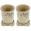 2Pcs Ceramic Chopsticks Drain Holder Beige Kitchen Utensil Organizer 2