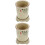 2Pcs Ceramic Chopsticks Drain Holder Beige Kitchen Utensil Organizer 5