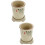2Pcs Ceramic Chopsticks Drain Holder Beige Kitchen Utensil Organizer 7