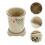 2Pcs Ceramic Chopsticks Drain Holder Beige Kitchen Utensil Organizer 8