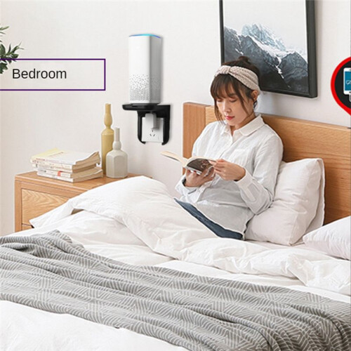 Wall Socket Rack No Punching Required  Suitable for  Audio Brackets Bathroom Storage Organizer White 1