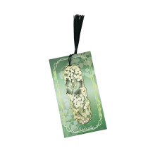 Hollowed Floral Metal Bookmarks with Tassels for Book Lover-2