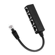 1 to 4 RJ45 Ethernet Splitter Network Cable Adapter for Network Extension in LAN