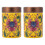2Pcs Yellow Ceramic Tea-Leaf Jars Tea Storage Containers 2