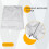 Washing Machine Cover Laundry Dryer Protect Dustproof Waterproof Sunscreen Cover-Silver 6