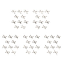 50PCS Schuurdeur Scharnieren Keukenkast Verborgen 360 Graden Rotatie Pivot Roestvrij Staal Draaibaar Draaibaar 57x16 mm