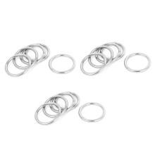 30mm X 3mm Edelstahl Gurtband Baerenstark Geschweisster O-Ringe 15 Stueck
