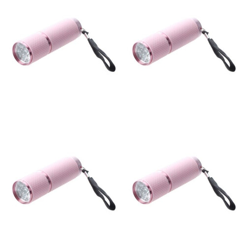 4X Outdoor   Rubber Coated 9-LED Flashlight Torch