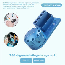 Mobile Phone Repair Screwdriver Storage Rack Rotating Parts Box Magnetic Tool Box 360-Degree Rotating Storage Rack