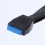 USB 3.0 Header Extension Cable 19/20 Pin 1 to 2 Y Splitter Internal Extension Adapter 20cm for Computer Motherboard 6