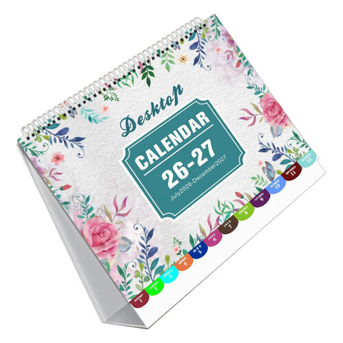 2026 Flip-Stehtischkalender, Mini-Monats-Desktop-Organizer,-6