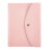 Triple-Fold Notebook Case Waterproof PU Leather Journal-Pink 1