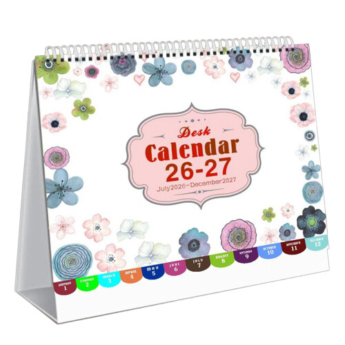 Flip-Stehtischkalender, 2026 Mini-Monats-Desktop-Kalender,-1