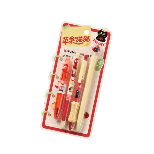 4PCS Retractable Gel Pen 0.5MM Black Inks Twist Action-type5