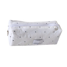 Large Capacity Pencil Case School Students Office-White