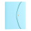 Dreifach gefalteter PU-Tagebucheinband mit-Hellblau 1