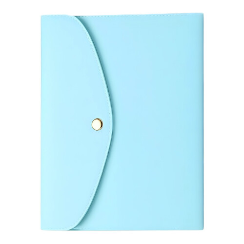 PU Leather Notebook Cover With Card Slots And-light blue