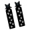 2 Stuks Leuke Kitten Figuren Bladwijzers Plastic-Zwart 1