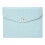 Triple-Fold PU Leather Notebook Cover-Emerald green 1
