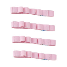 4 Stück dehnbare Nylon-Stiftverschlüsse,-Rosa