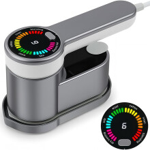 Premium håndholdt klesdamper - 1200 W kraftig dampstrykejern, 6 intelligente moduser og digitalt display for hjem og