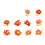 Scrapbook Sticker Journaling Sticker Book-Red flame blooms lig 1