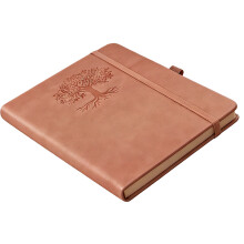 PU Leather Notebook 160 Pages Lined PU Journal Elastic-Pink