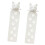 2Pcs Kitten Shaped Plastic Bookmarks Textbook Fiction-White 1