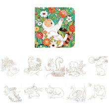Artistic Coloring Journal Sketchbook Sketch Pad-animal painting