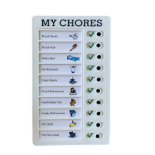 Educational Toddler Routine Chart Board With 30 Replaceable Task