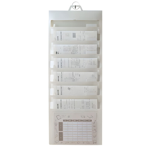 Multi Section Hanging File Bag Ideal For Educators And-White