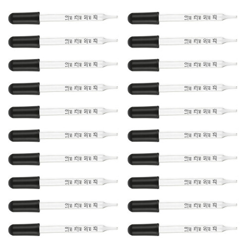 20 Stück 1 ml abgestufte-gerader Kopf