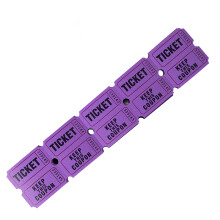 100Pcs Event Admission Tickets Double Roll Coated Paper-Purple