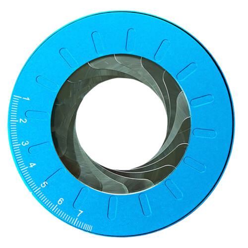 Versatile Drawing Device Stainless Steel Drafting Compass-Blue