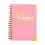 Elegantes Tagesplan-Notizbuch mit festem Einband und-Rosa 1
