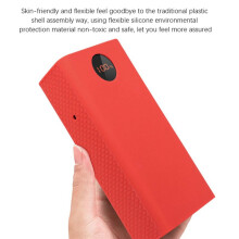 2X Siliconen Case voor ROMOSS Zeus PEA40 40000MAh Power Bank Antislip/Anti-Fall Soft Cover Draagbare Beschermhoes (Rood)