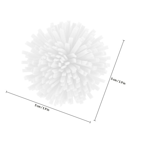 100Pcs Pe Flower Aromatherapy Diffuser White for Indoor and Car Use 1